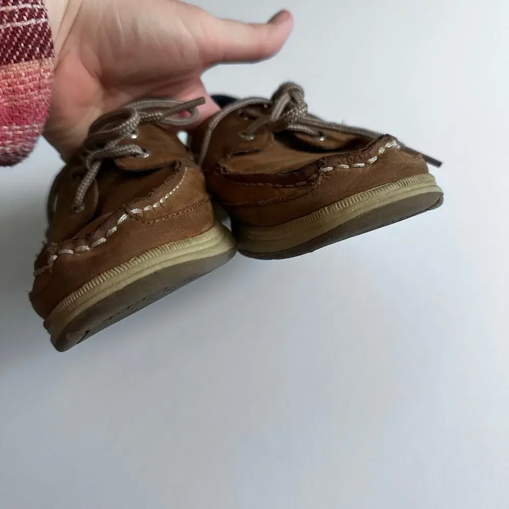 Sperry Top-Sider Lanyard Tan Boat Shoes - Size 4